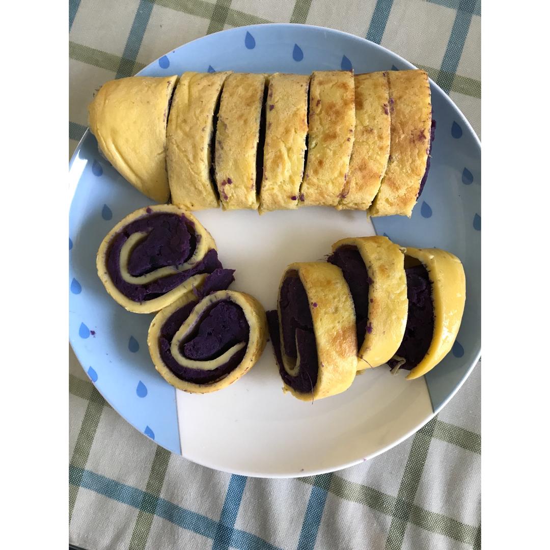 紫薯鸡蛋卷