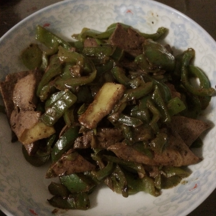 青椒炒猪肝