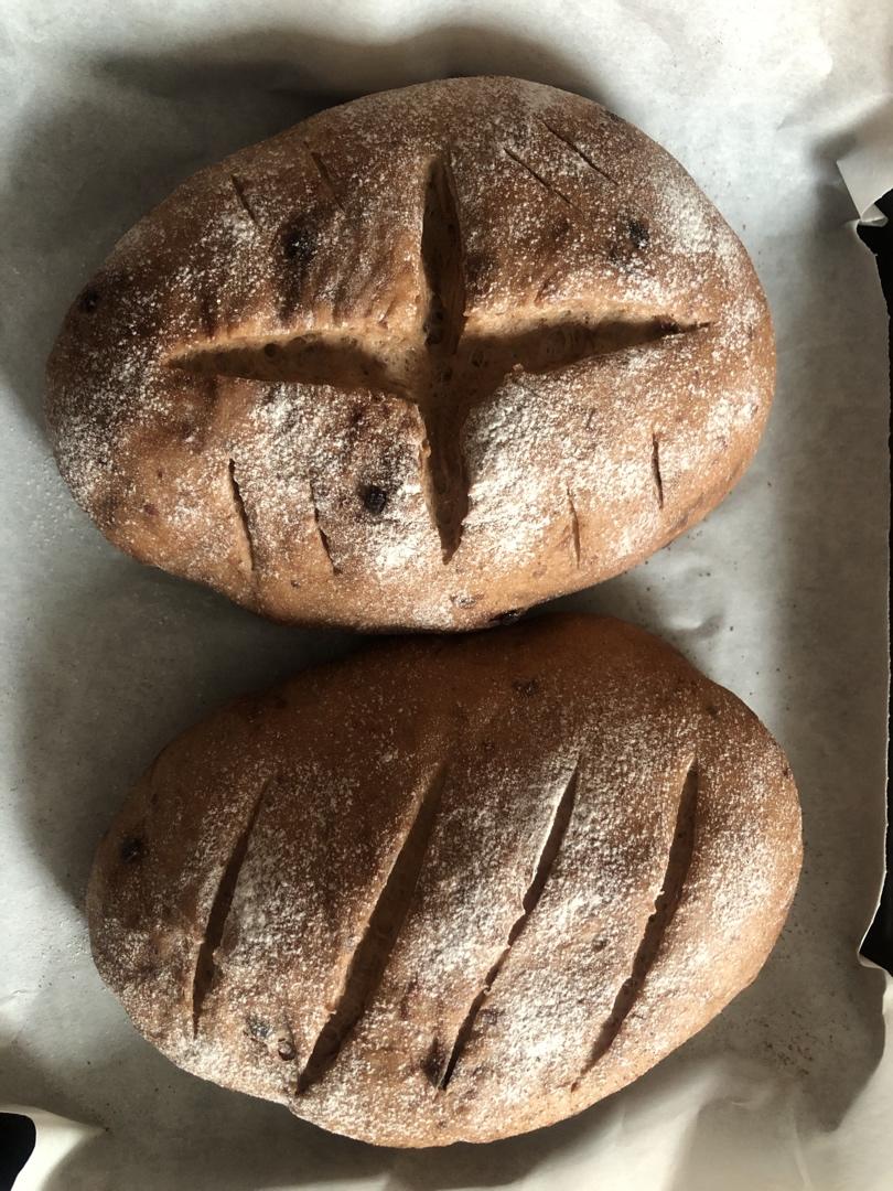 全麦核桃包～软欧包