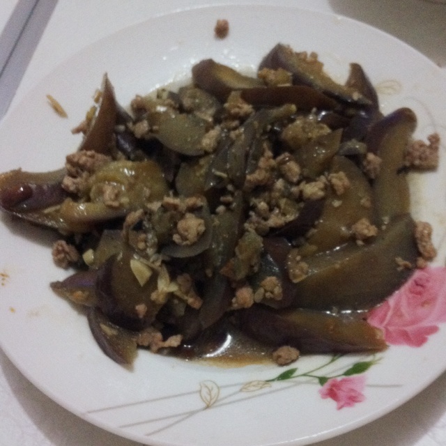 酱爆肉末茄子