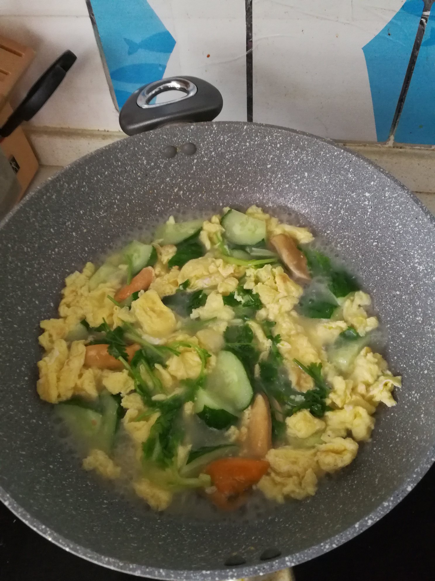 青瓜淡菜鸡蛋汤