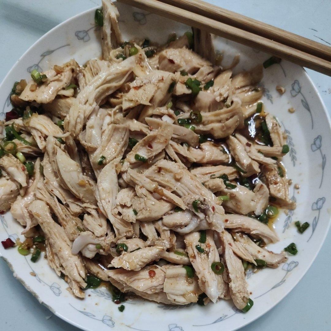 鸡胸肉这样做巨好吃❗️凉拌鸡丝😋低脂高蛋白