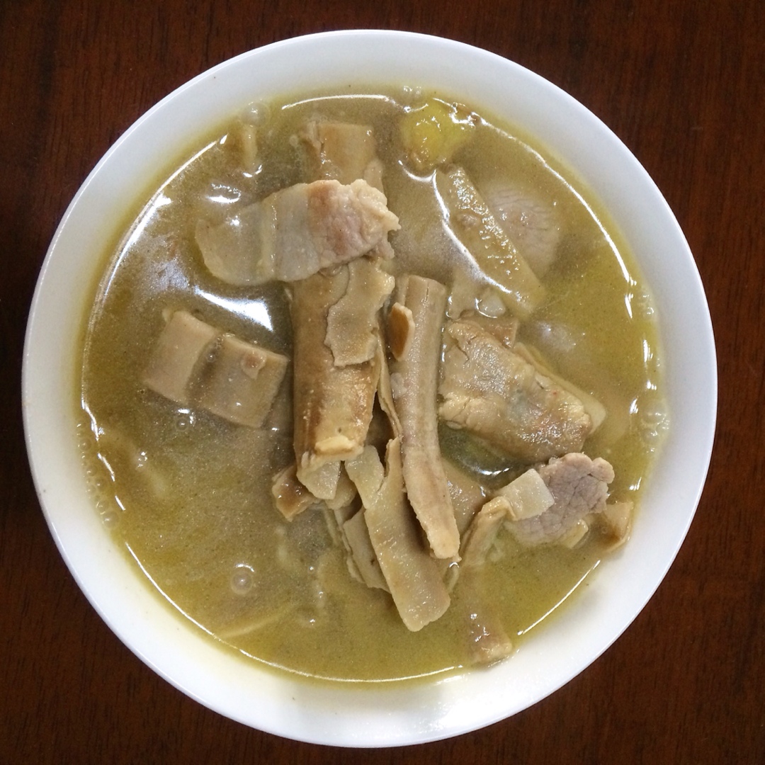 千张肉片汤