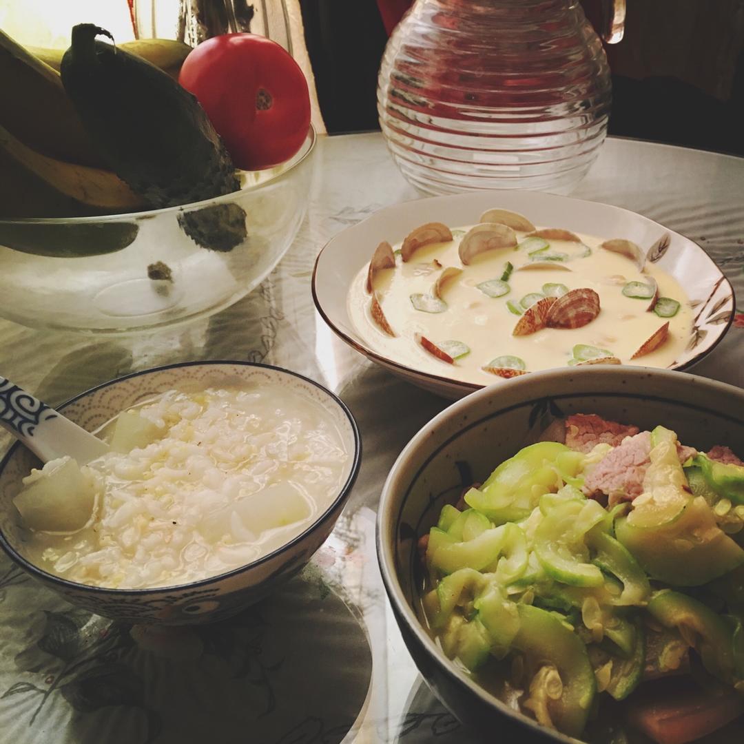 超滑嫩的蛤蜊炖蛋