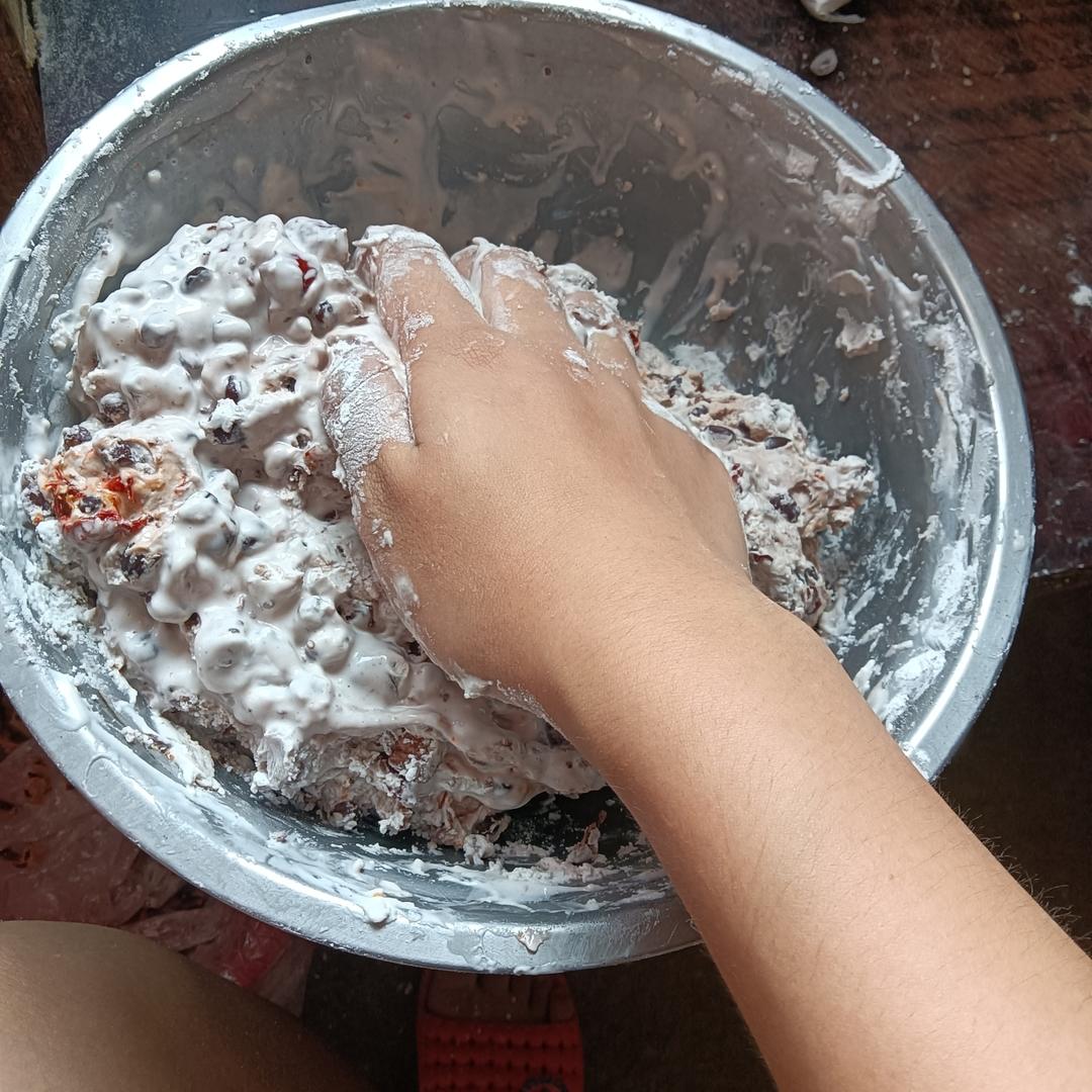 糯米粉红豆红枣窝窝头