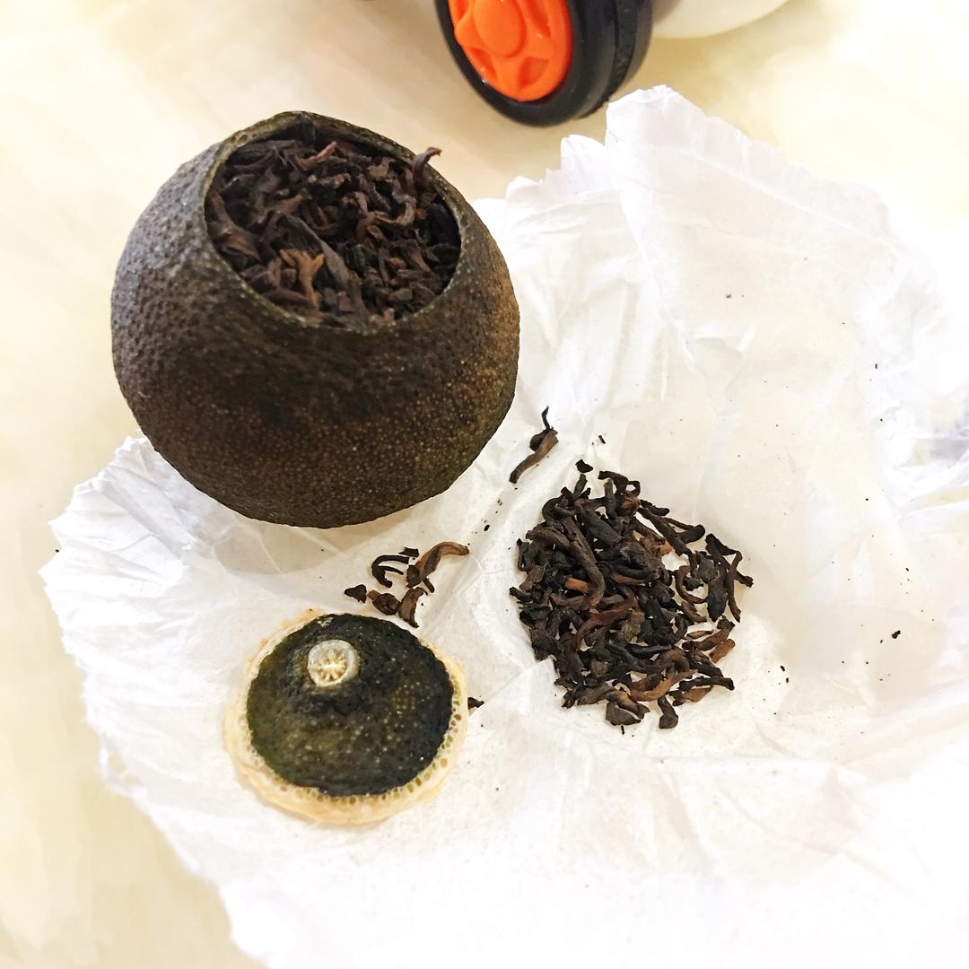 全生晒小青柑普洱茶的做法