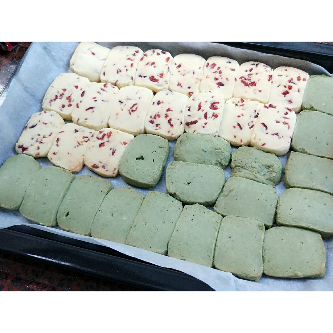 抹茶蔓越莓饼干