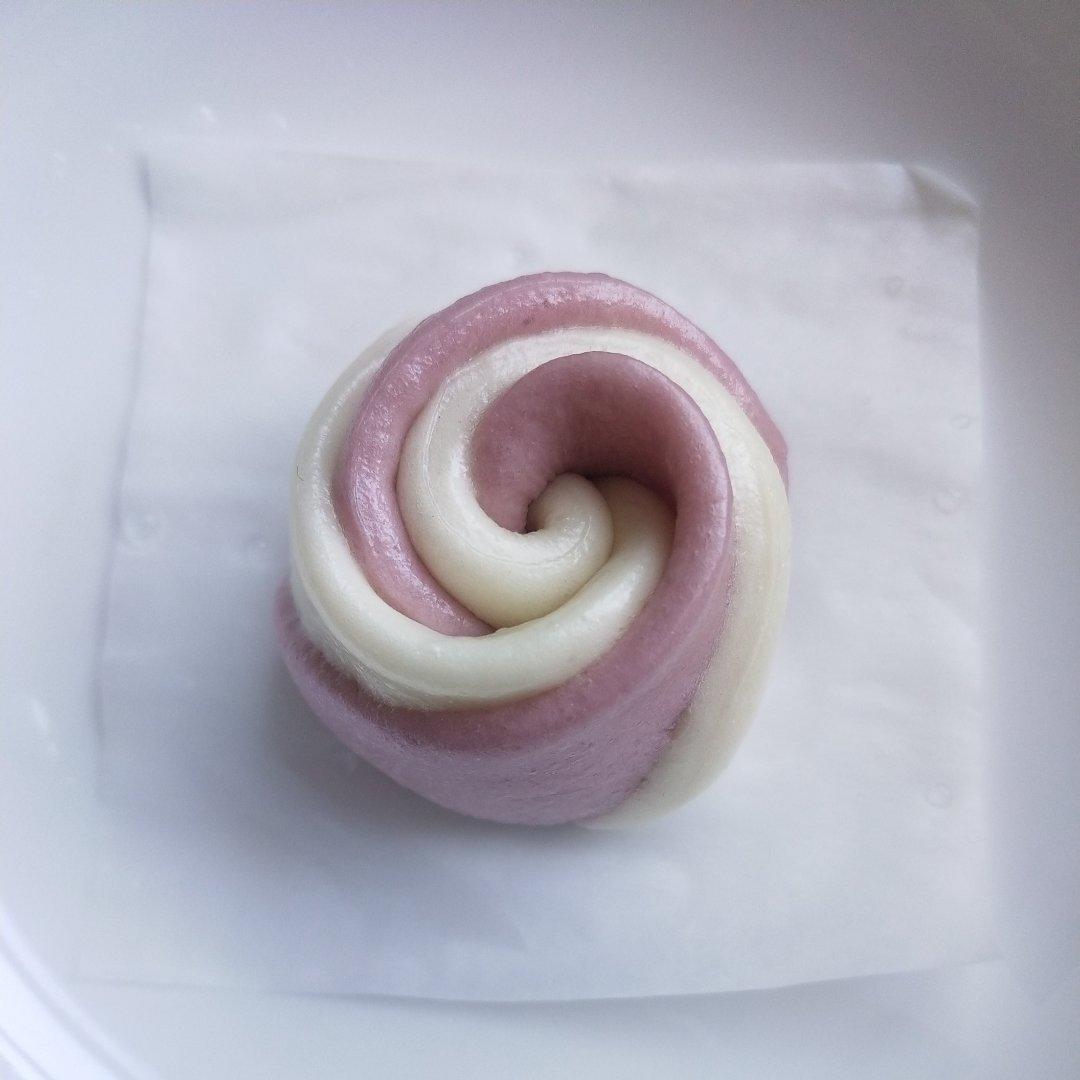 紫薯玫瑰花馒头
