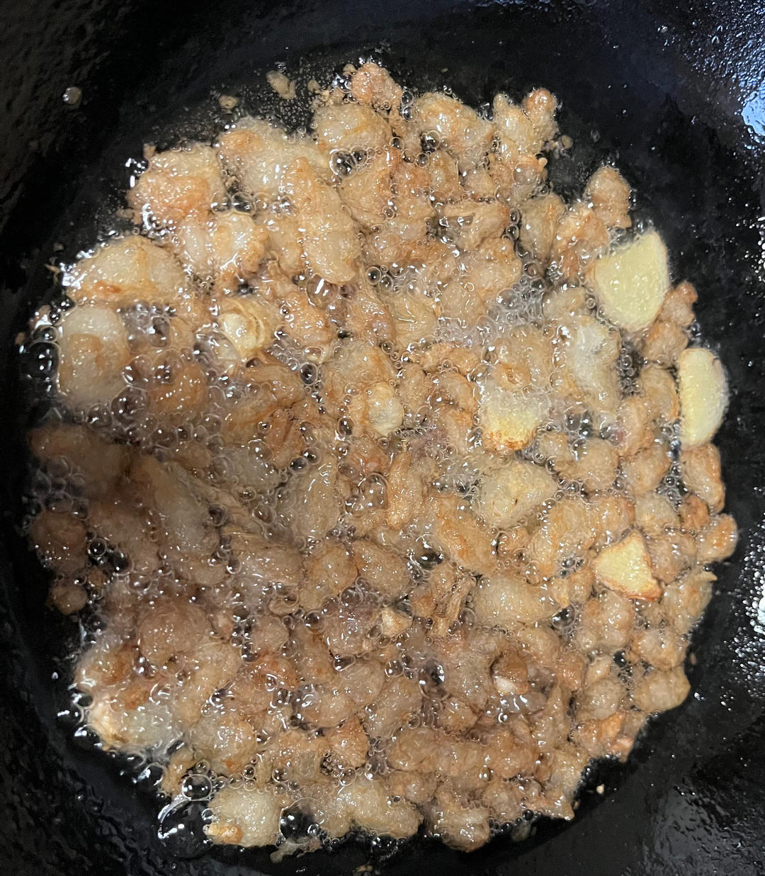 熬猪板油