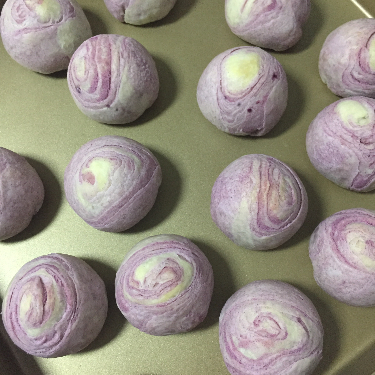 麻薯香芋酥/台湾大甲芋头酥(无猪油完美复刻2015.10修订各种抹茶酥、绿茶酥、蛋黄酥、紫薯酥通用哟）