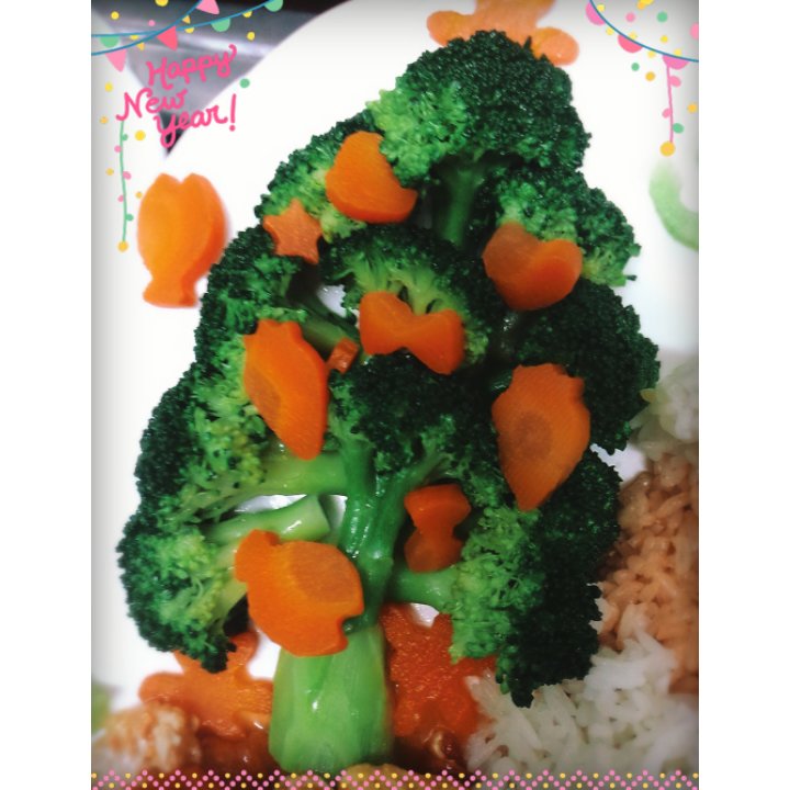 西兰花圣诞树
