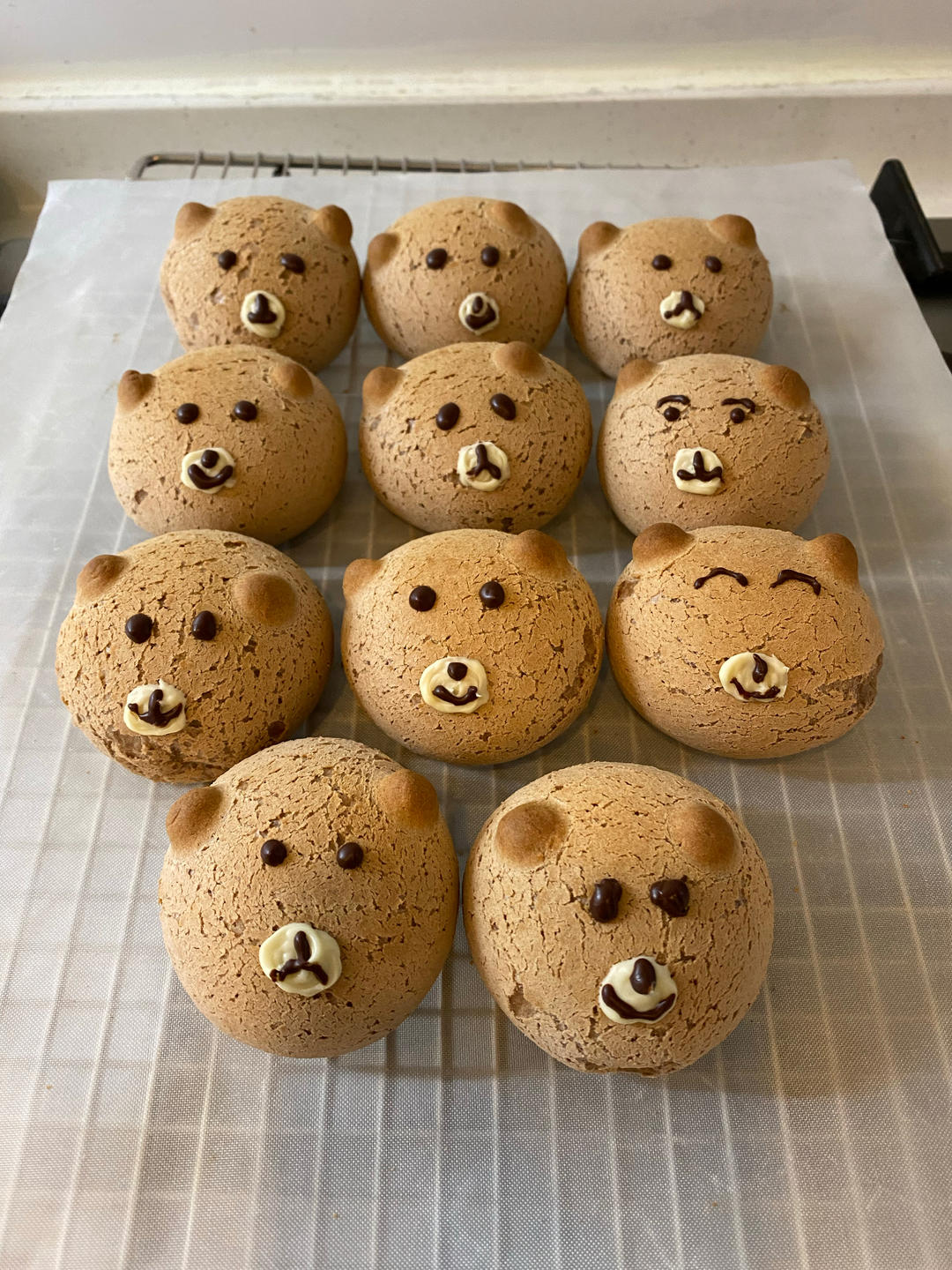 可可小熊麻薯包