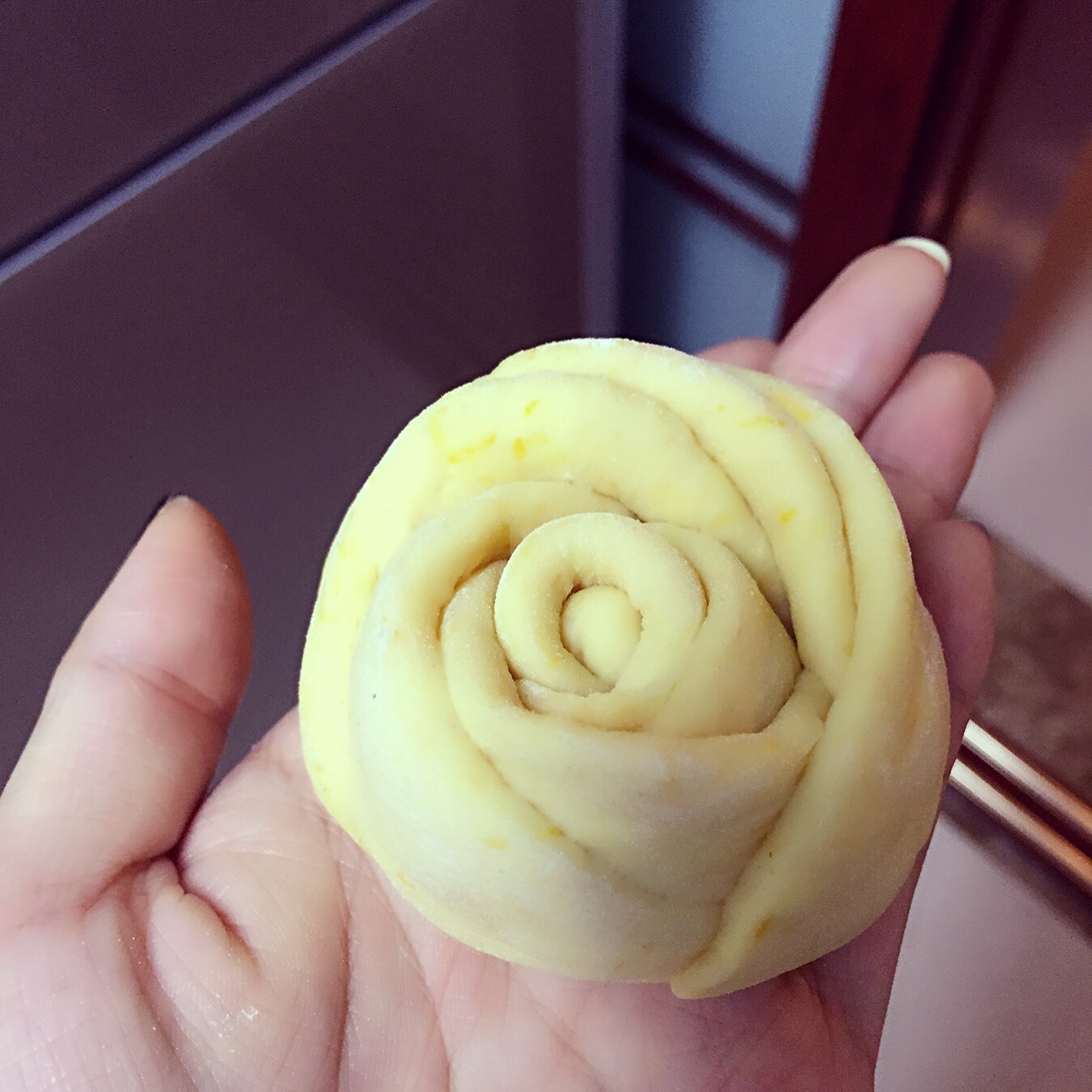 南瓜玫瑰花馒头
