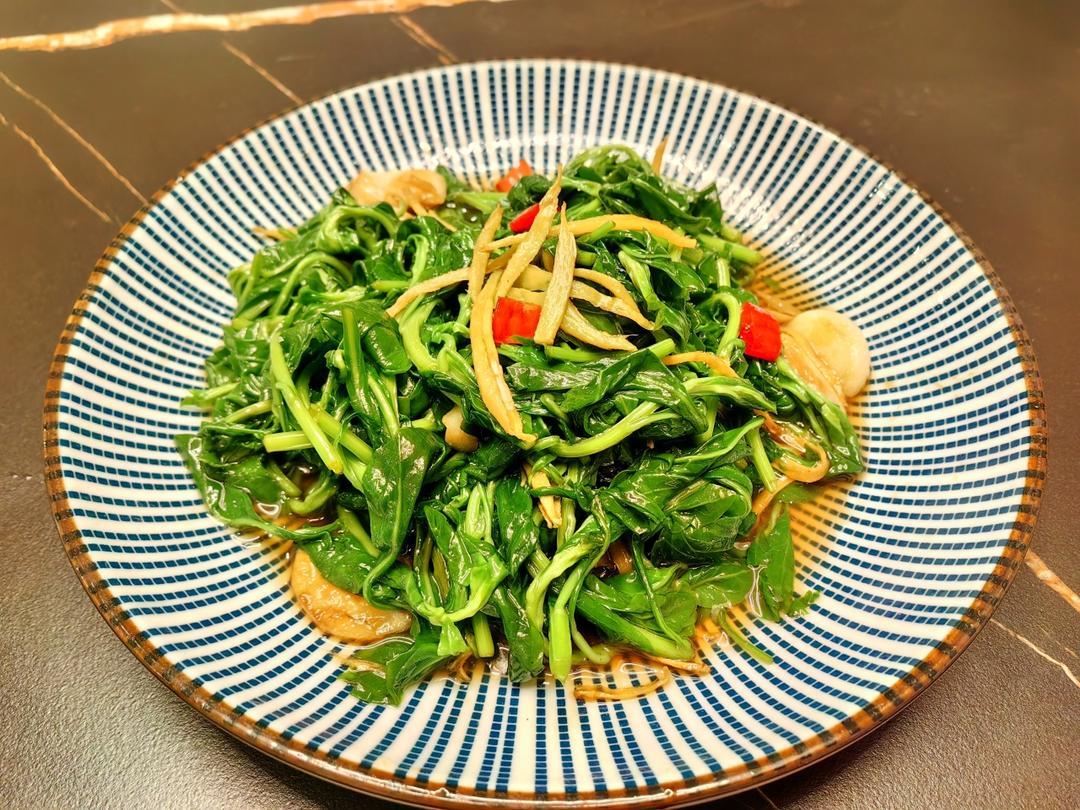 春季十道素~开胃凉盘~炝拌枸杞菜
