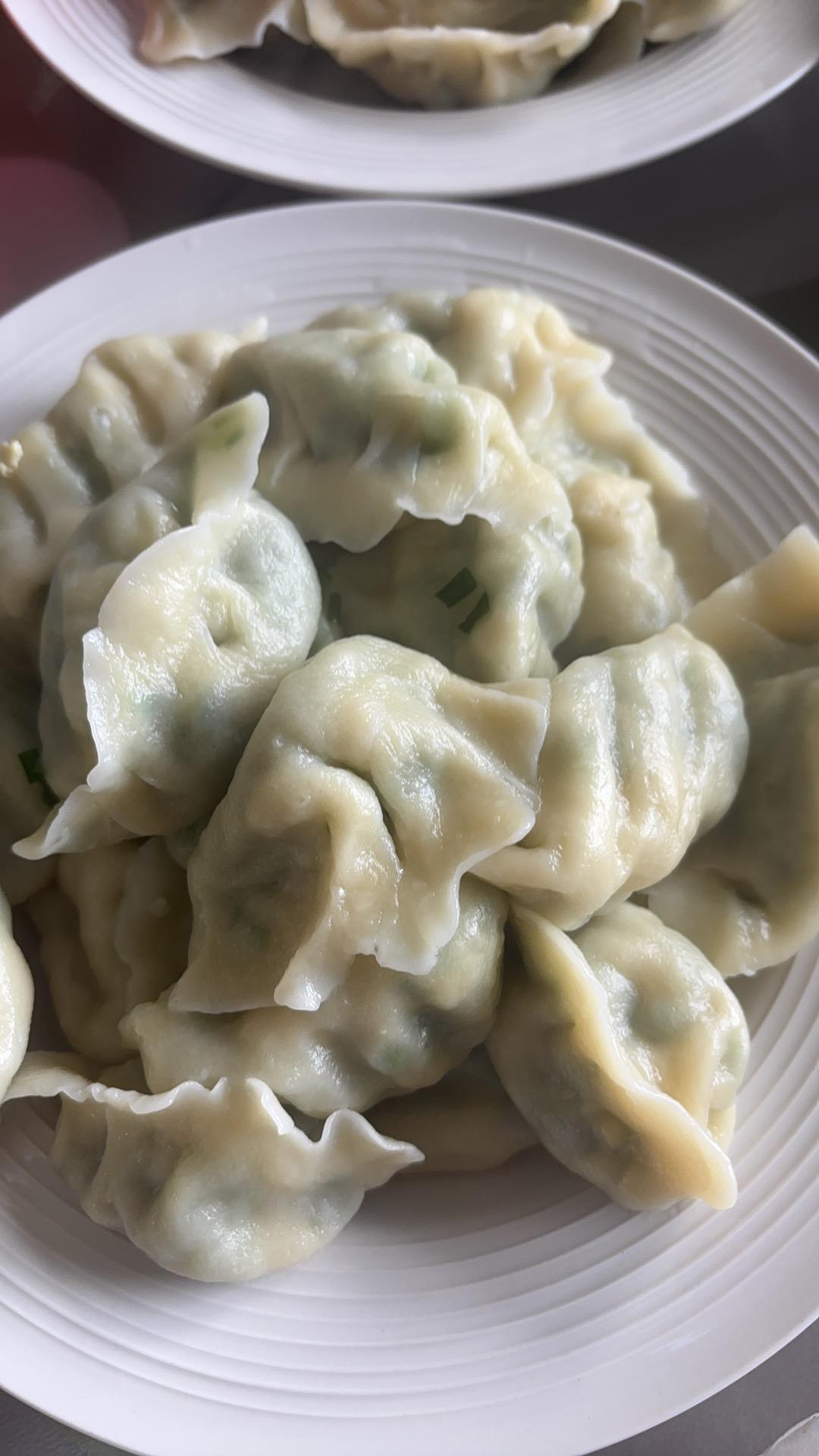 韭菜鸡蛋虾仁三鲜馅饺子