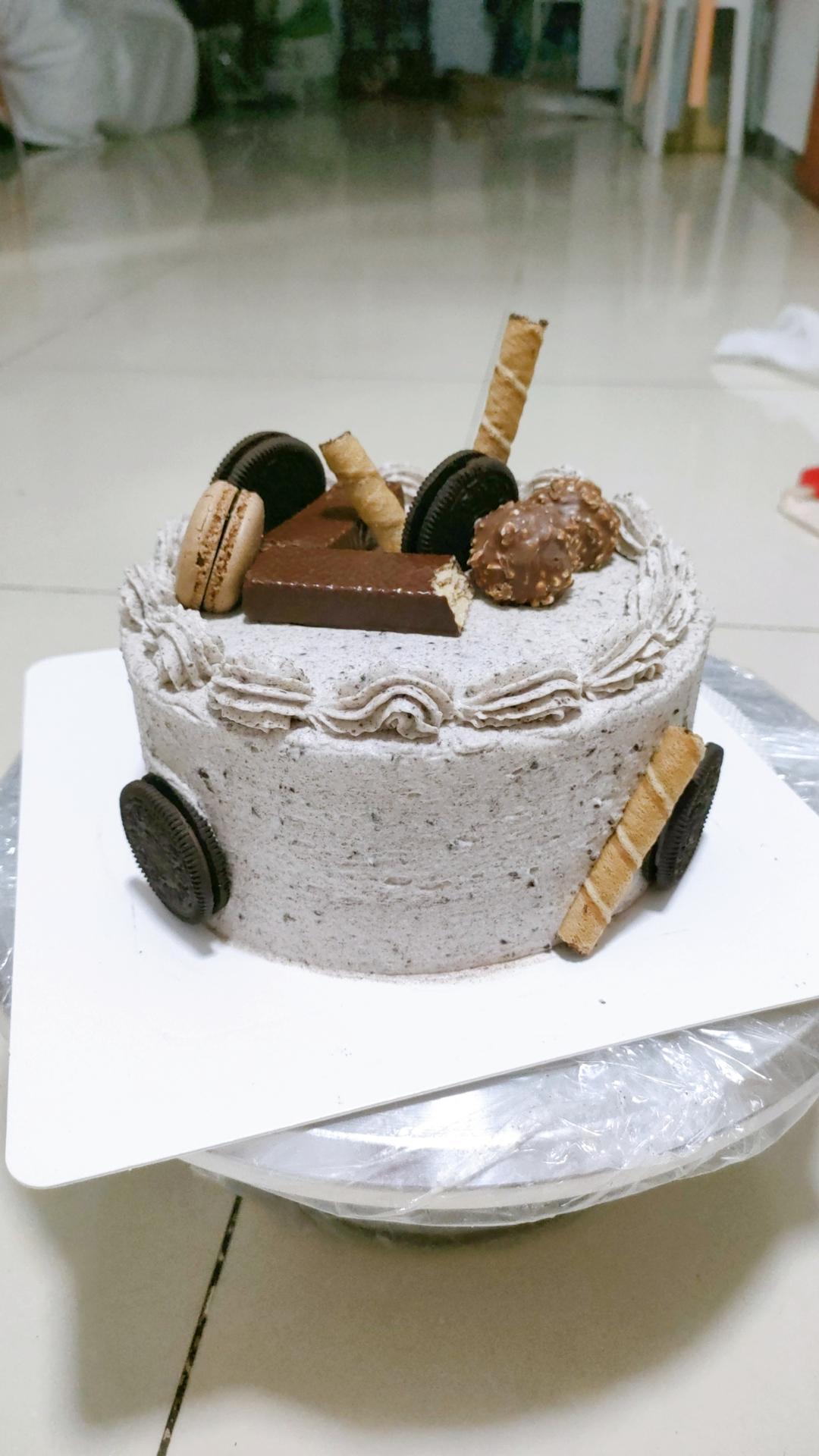 不用裱花的海盐奥利奥奶油蛋糕