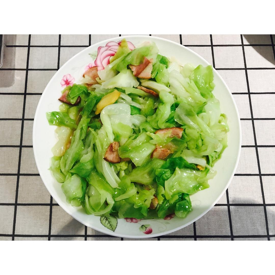 培根手撕包菜