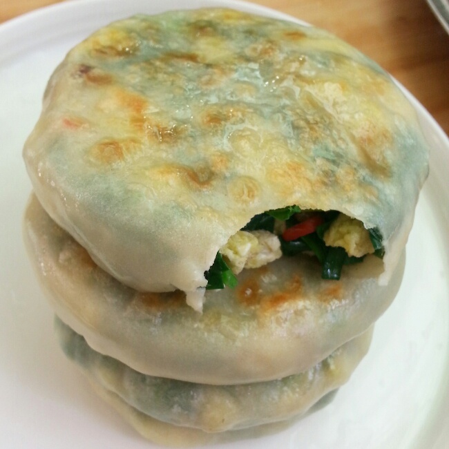 喜欢你c做的薄皮韭菜饼