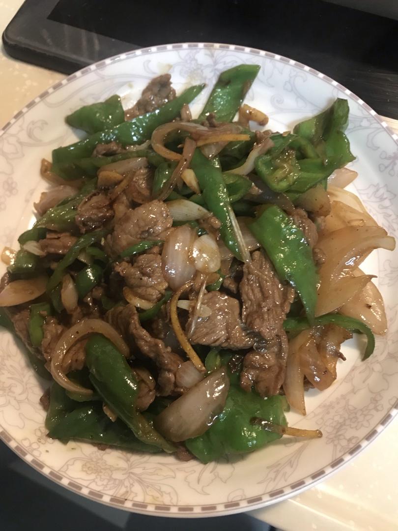 香炒青椒牛肉