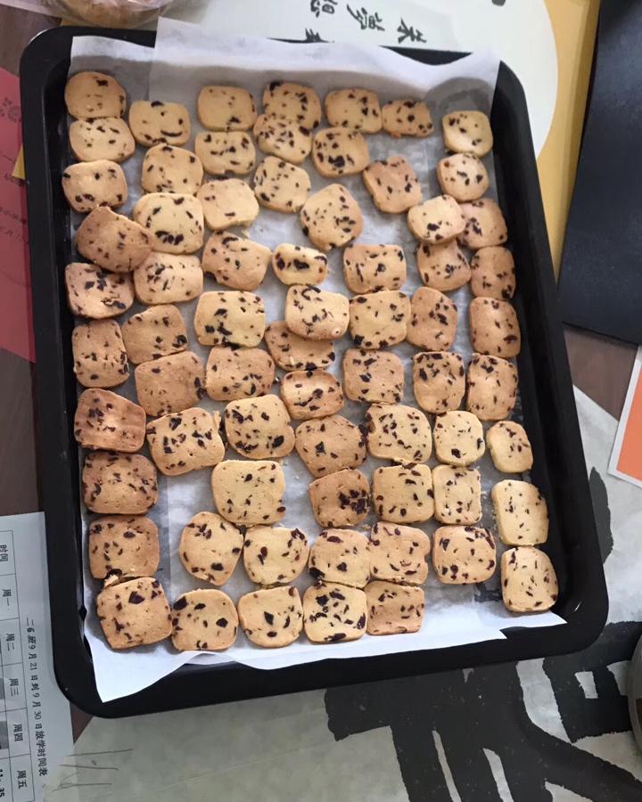 低糖少油版蔓越莓饼干
