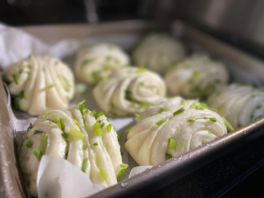 🌺椒盐葱香花卷🌺（操作简单，好吃又好看）