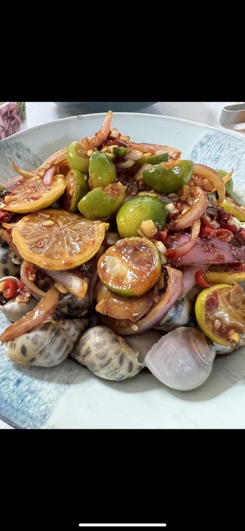 冷拌花螺和花甲