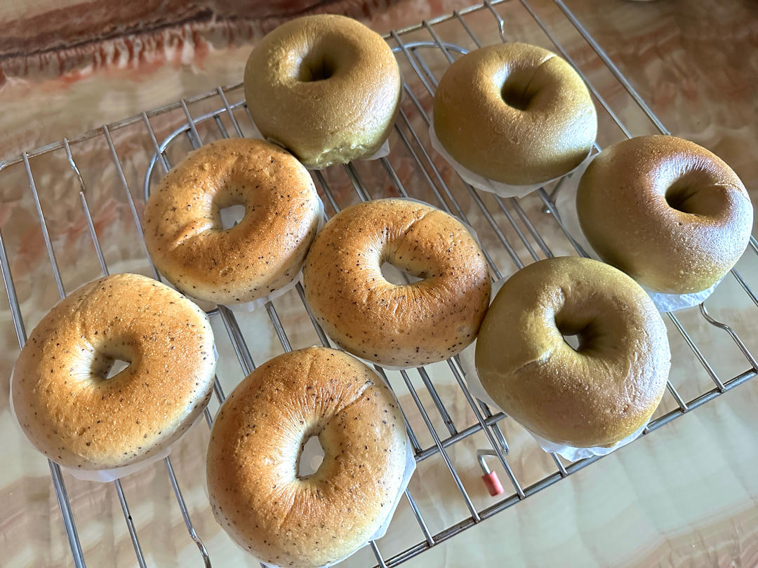 玫瑰乳酪贝果「黑糖玫瑰贝果」
