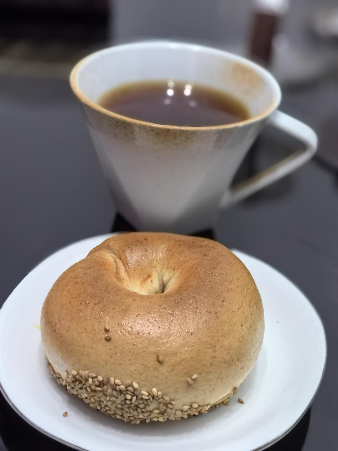 梅干菜腊肠全麦贝果🥯咸香滋味