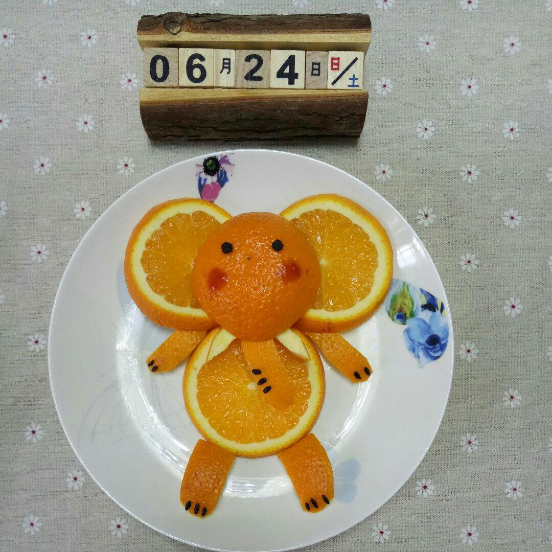 【趣味水果拼盘—大象图片】双_鱼_下厨房