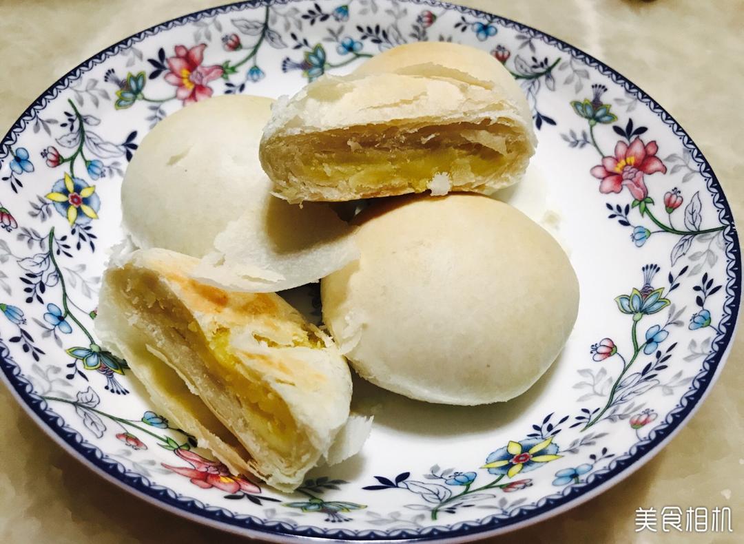 酥皮绿豆饼   酥得掉渣渣