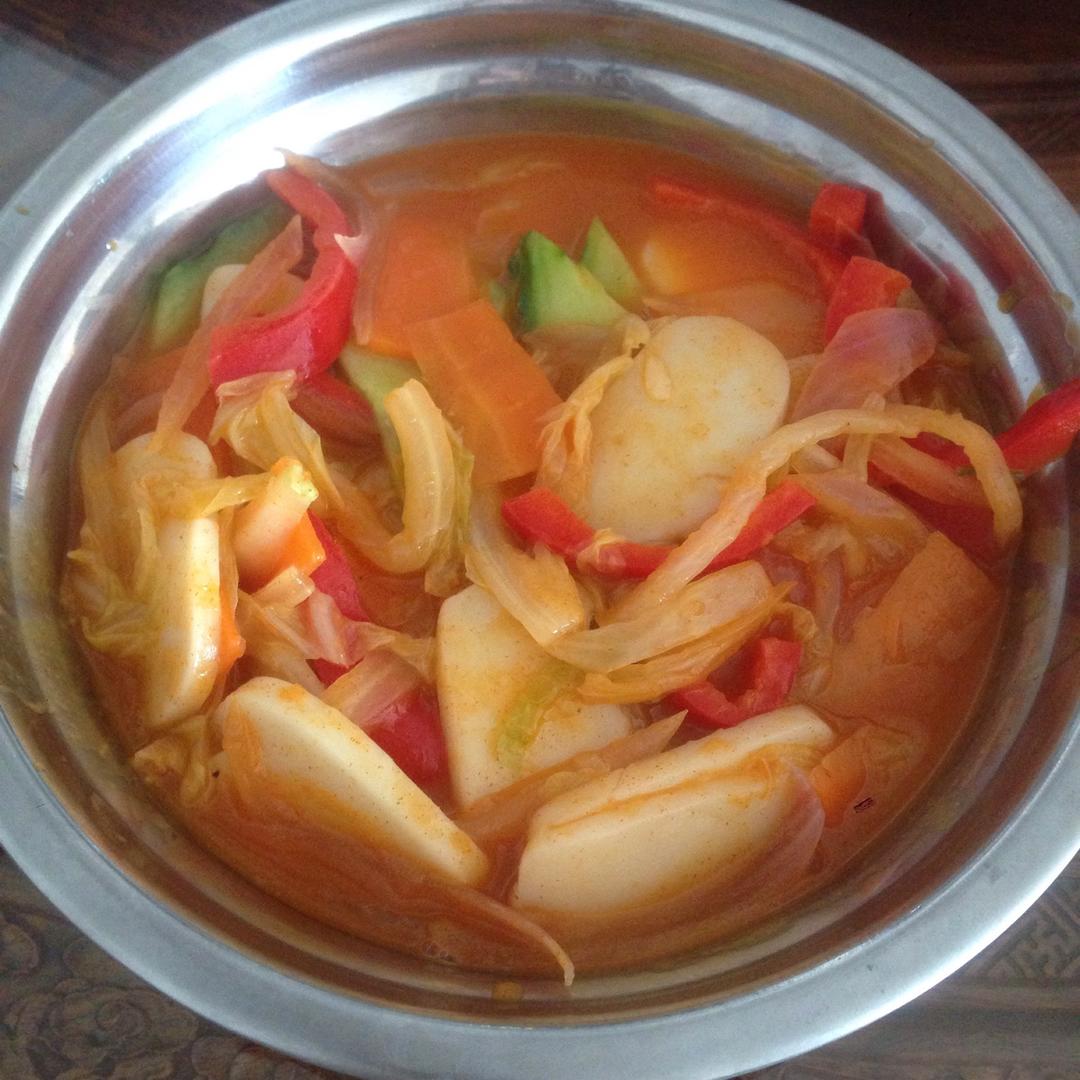 韩式辣酱炒年糕