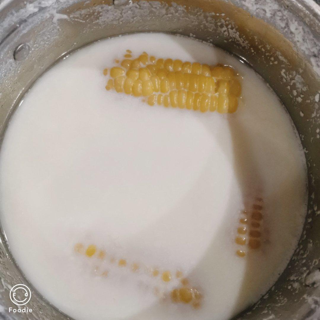 傲娇的吃法-牛奶煮玉米