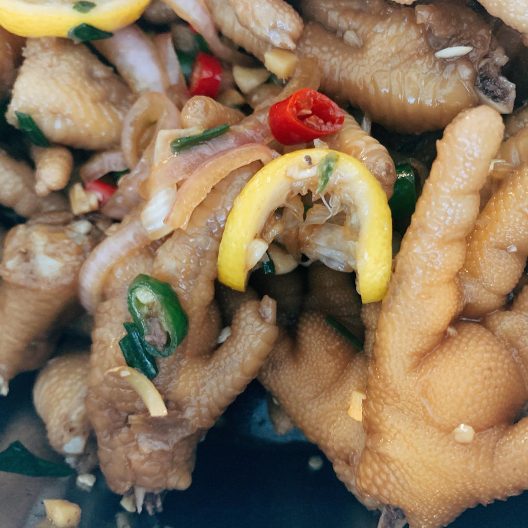 【柠檬酸辣鸡爪】自制超级无敌美味的网红鸡爪