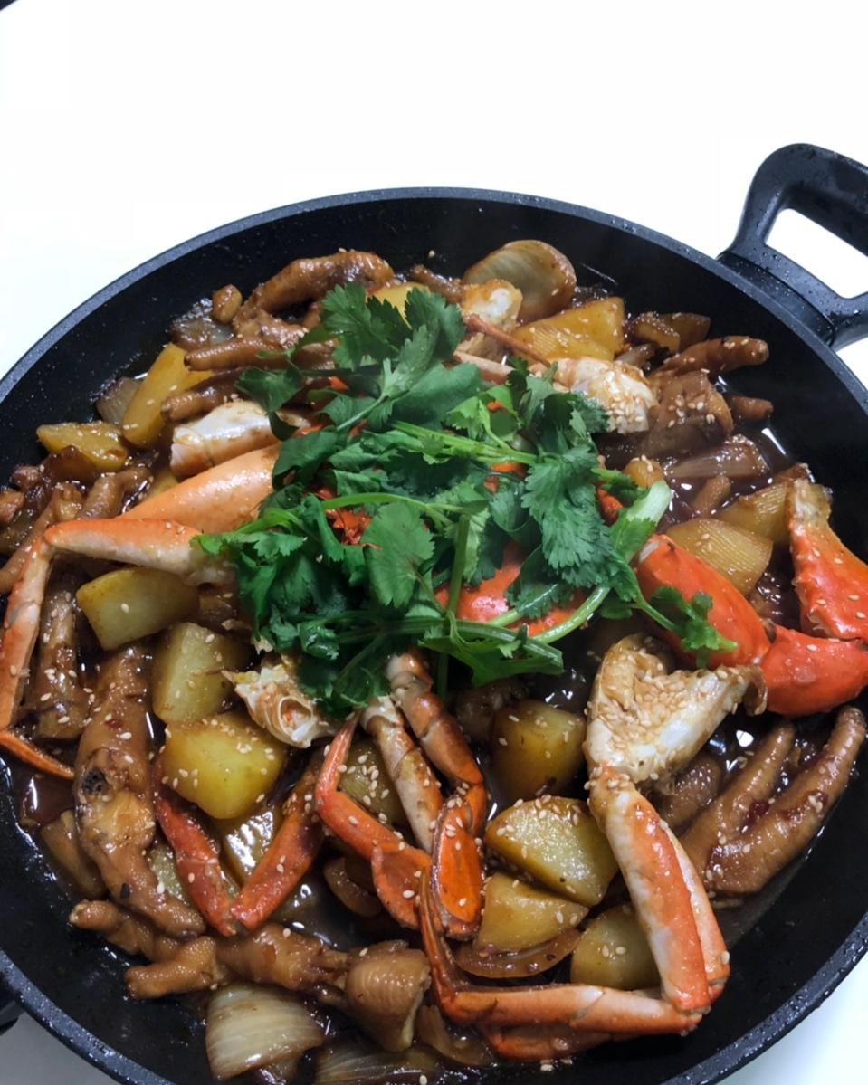 蟹肉煲
