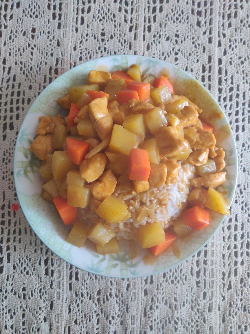 咖喱鸡（鸡胸肉版）
