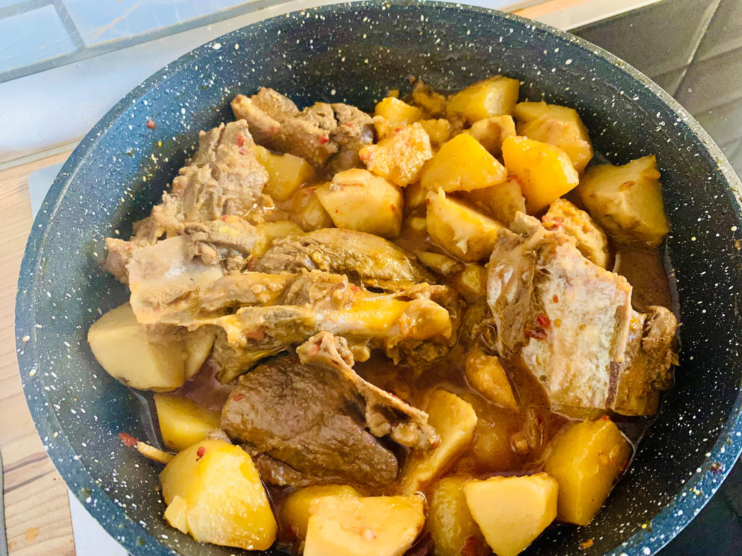 鸭肉炖土豆（无油版）