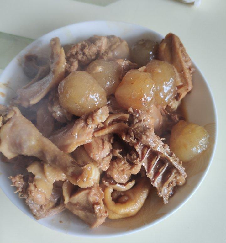 阿蓝2009做的山粉圆子烧鸡