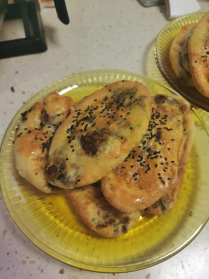 麻香酥脆的梅干菜饼