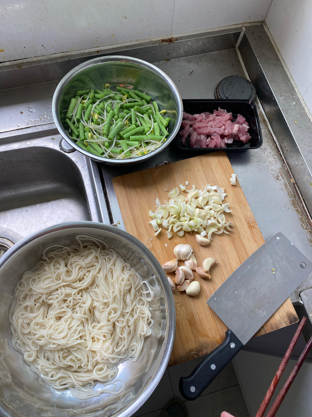 超详细的豆角肉丝焖面(正宗河南做法）