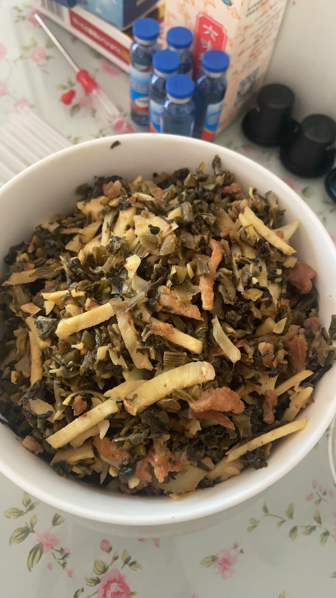 雪菜冬笋炒肉丝