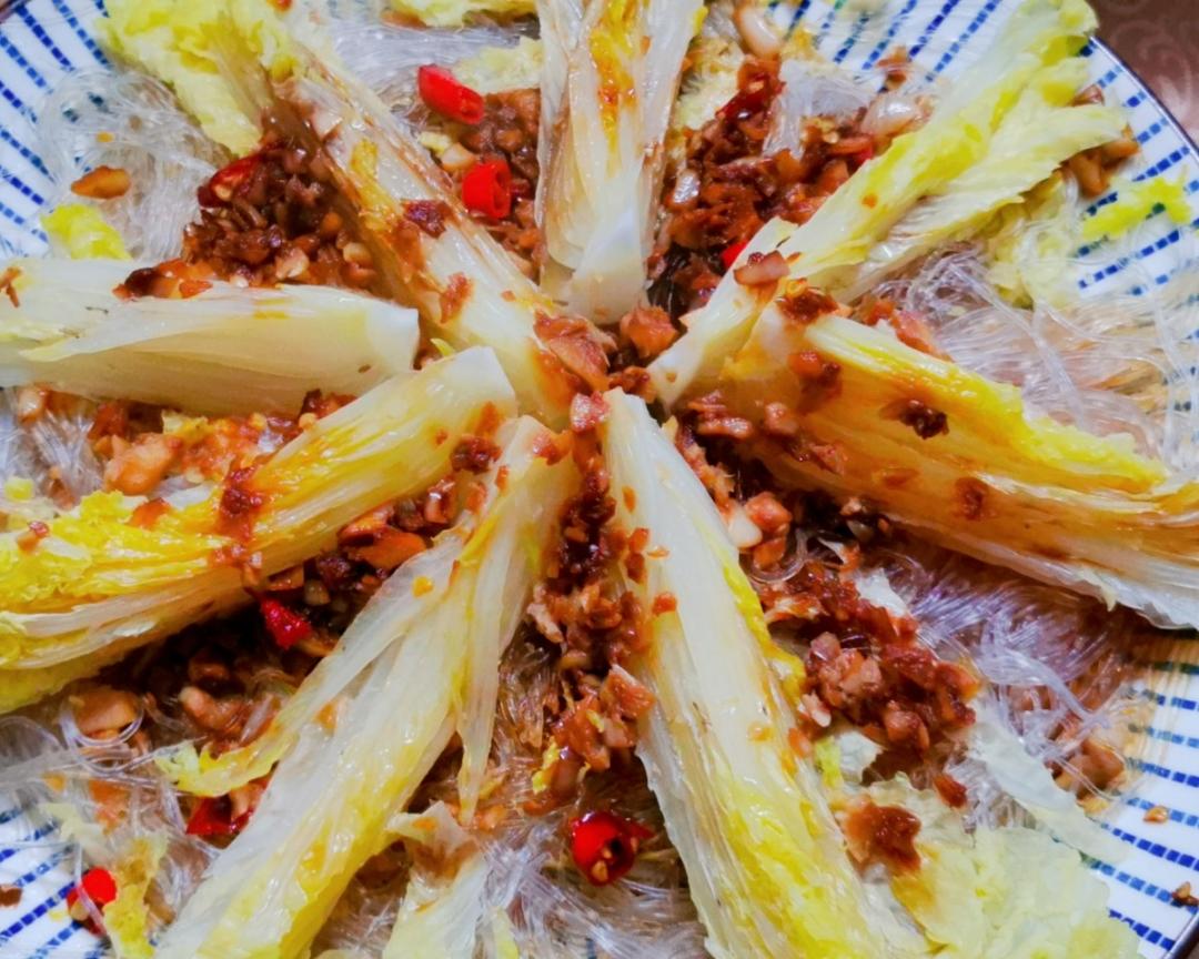 蒜蓉粉丝蒸娃娃菜的做法