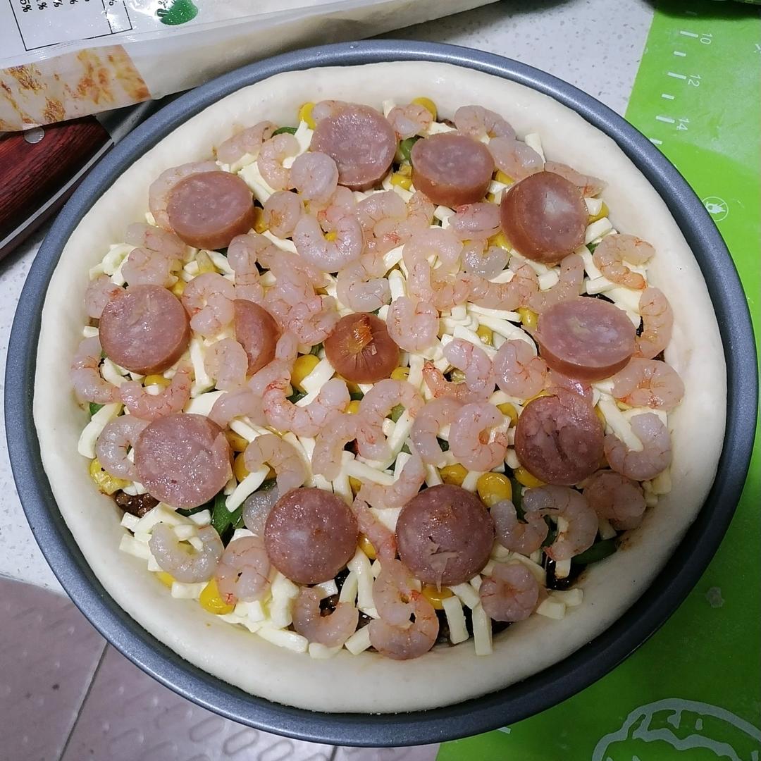 8寸虾仁披萨🍕/披萨合集（朋友说比BSK好吃）