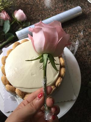 花束盆栽蛋糕（情人节最爱）的做法 步骤5