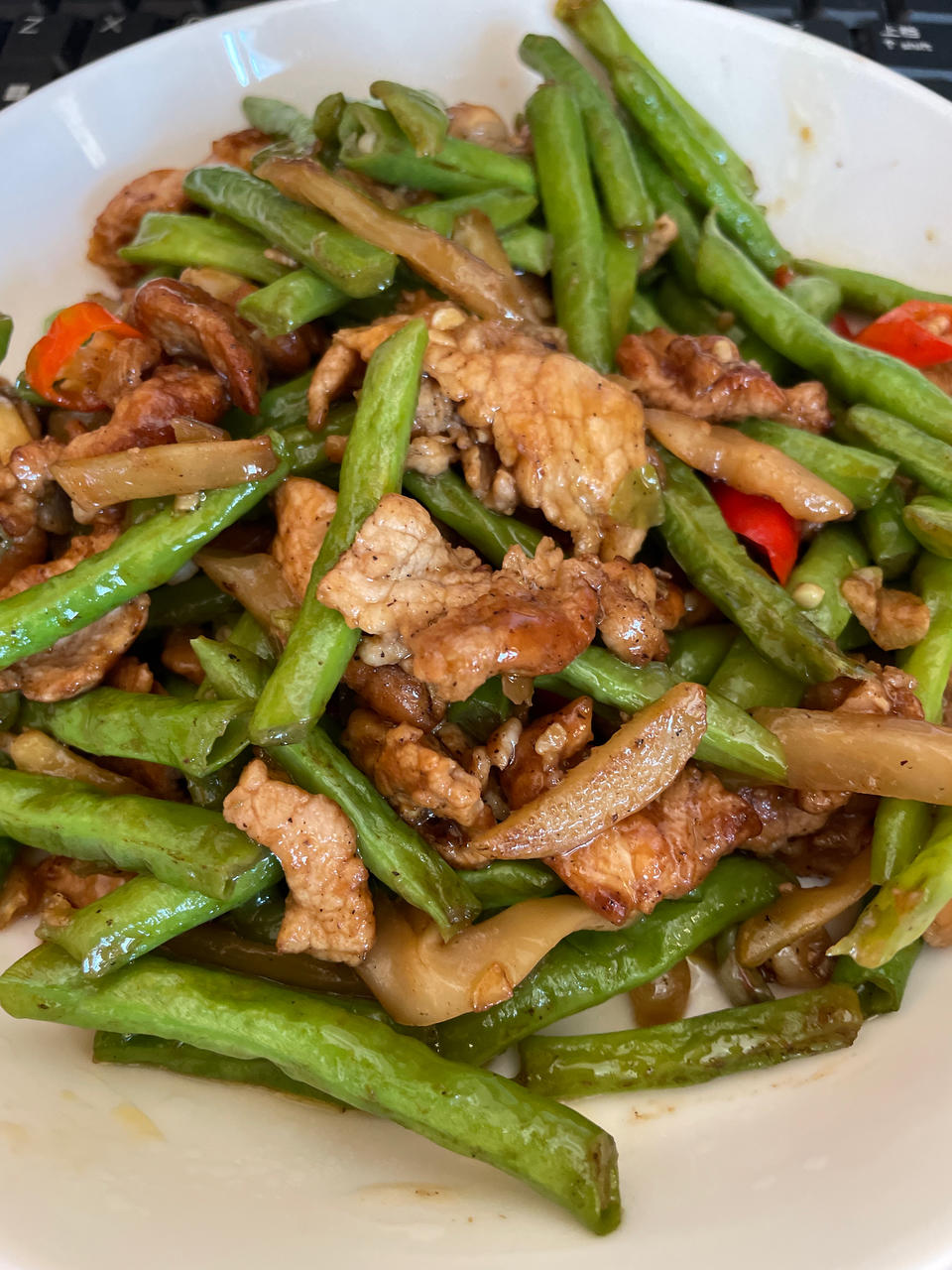 豆角炒肉丝