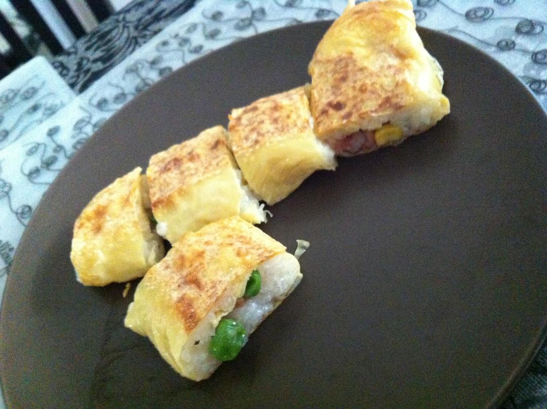 豆皮糯米卷
