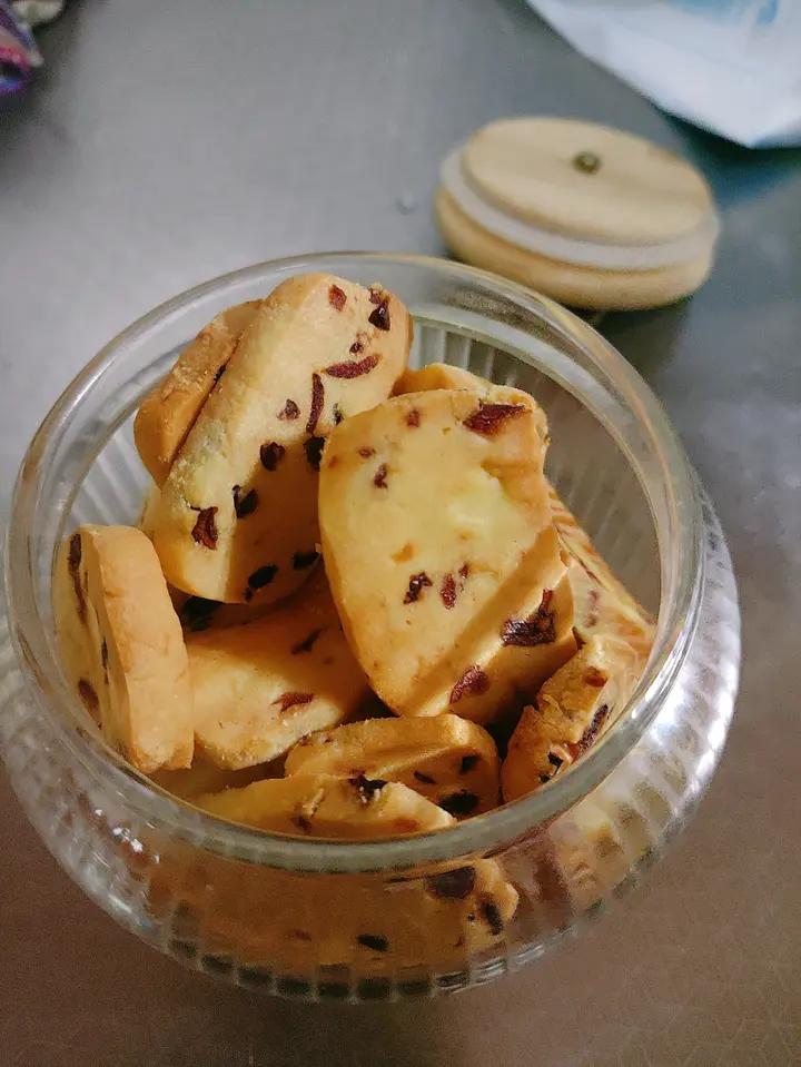 蔓越莓曲奇饼干 最最最简单的黄油饼干
