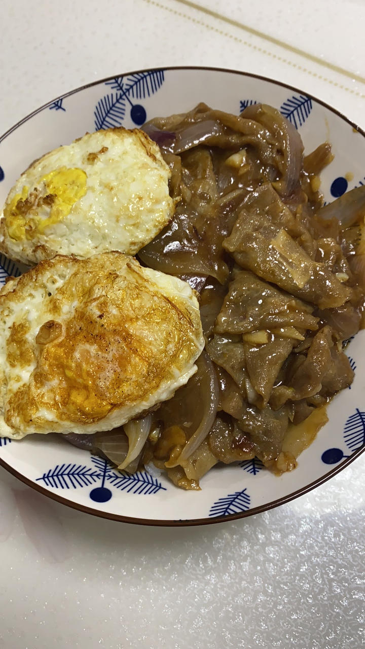 日式照烧肥牛                              模仿吉野家牛肉饭的牛肉版     自制家常照烧酱汁