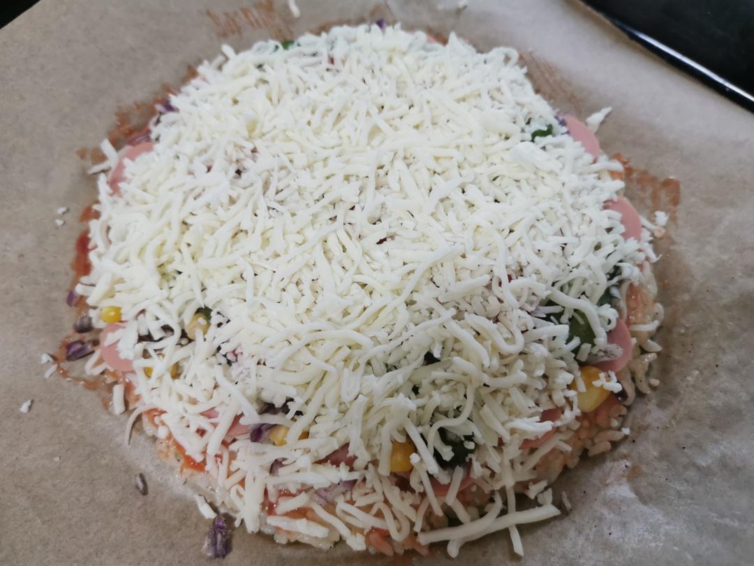 剩米饭的华丽转身-米饭披萨