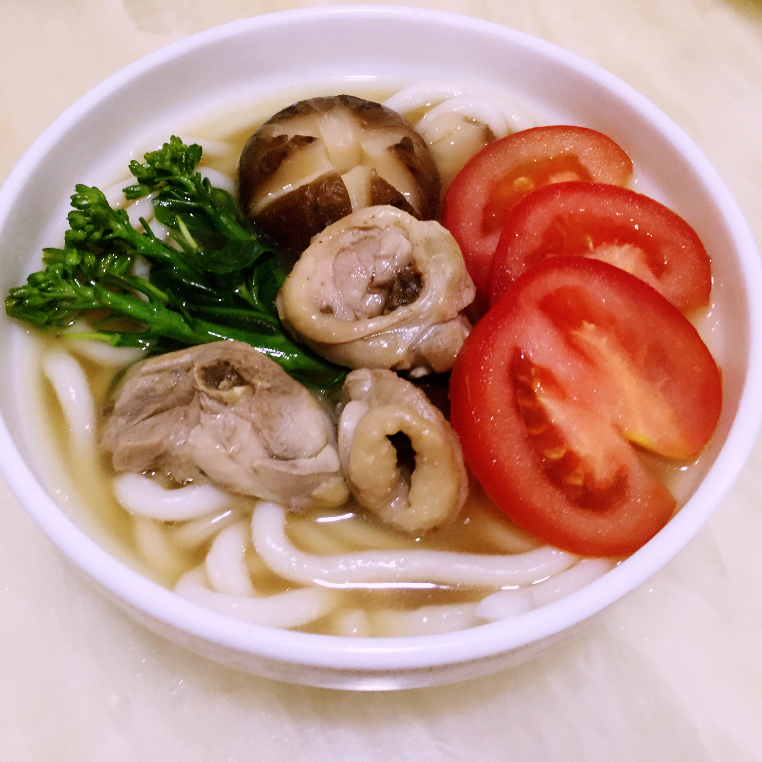 海鲜蔬菜乌东面