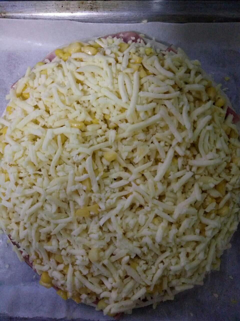 DIY玉米火腿披萨